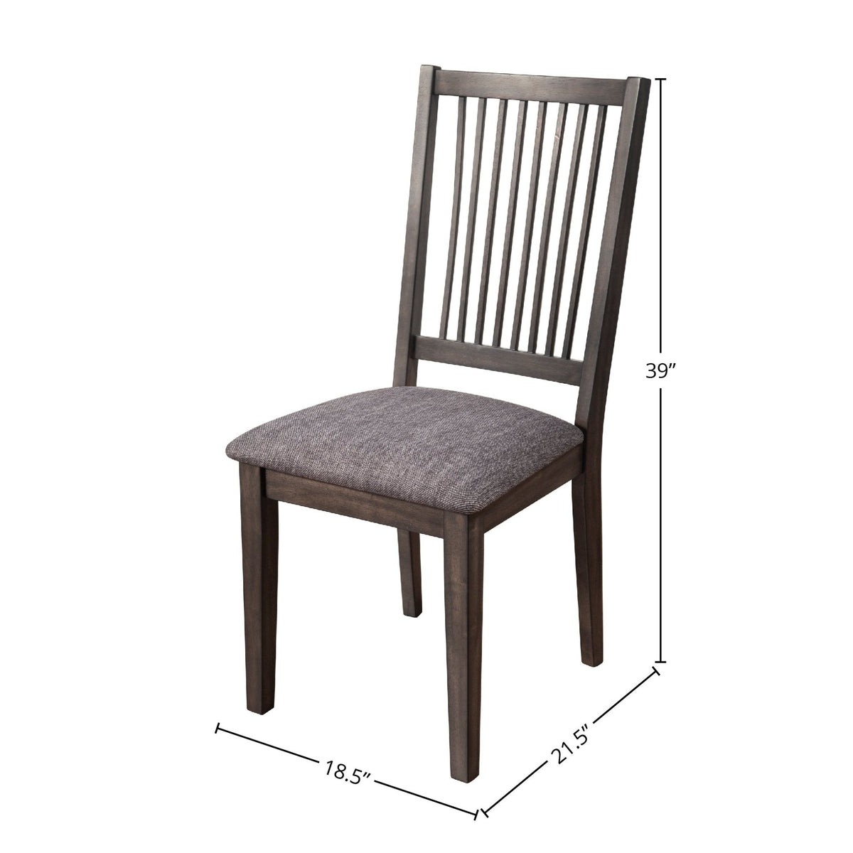 Lennox Slat Back Dining Side Chairs, Dark Tobacco – view 9
