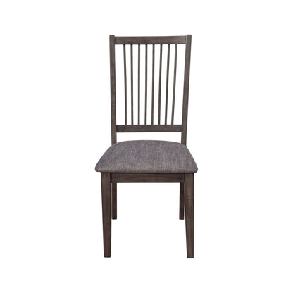 Lennox Slat Back Dining Side Chairs, Dark Tobacco – view 5