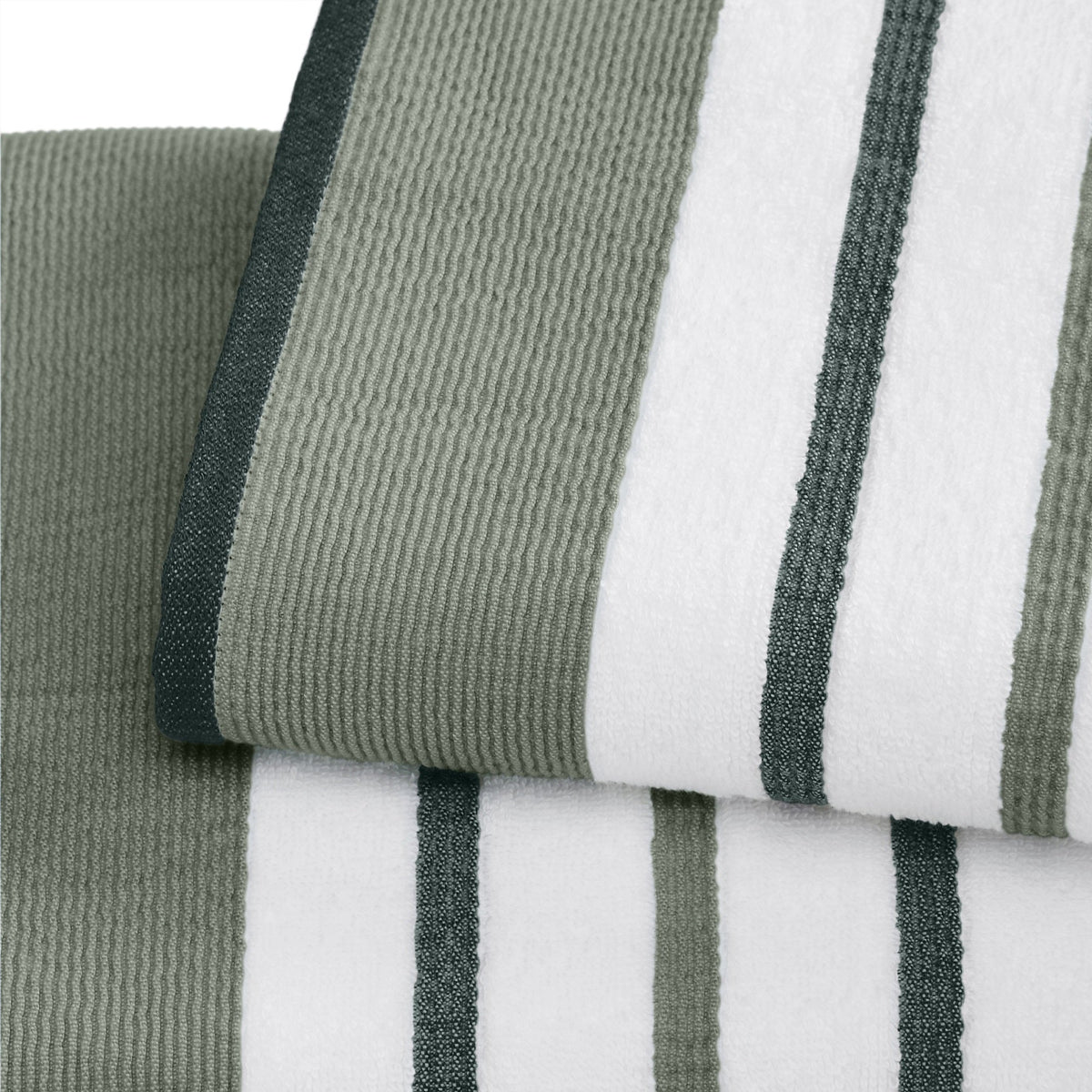 Decorative Cotton Stripe Bath Towel Set – Noelle Collection – view 120