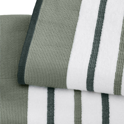 Decorative Cotton Stripe Bath Towel Set – Noelle Collection – view 120