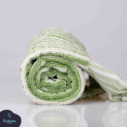 Striped Organic Turkish Cotton Hand Towel, Long 17 x 35 Inch – view 27