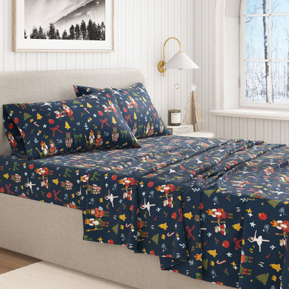 Turkish Cotton Christmas Flannel Sheets – Whittaker Holiday Prints – view 62