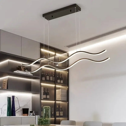 Linnea Nordic Linear LED Chandelier for Dining Room, 100 or 150 cm – view 10