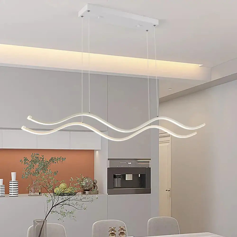 Linnea Nordic Linear LED Chandelier for Dining Room, 100 or 150 cm – view 12