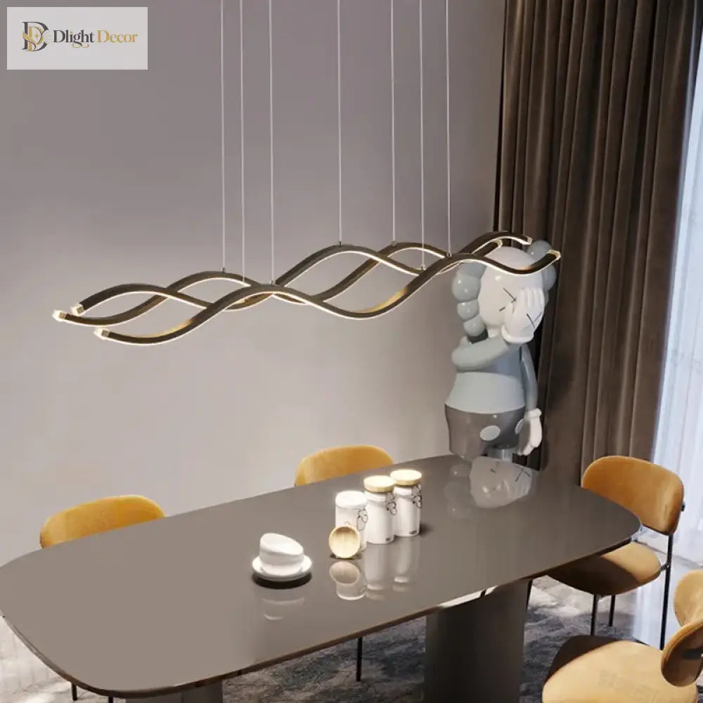 Linnea Nordic Linear LED Chandelier for Dining Room, 100 or 150 cm – view 2