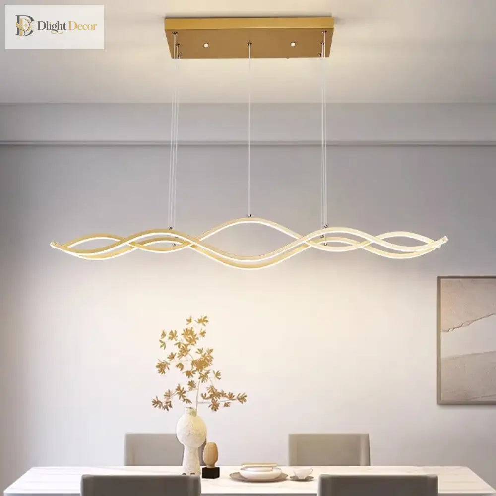 Linnea Nordic Linear LED Chandelier for Dining Room, 100 or 150 cm – view 3