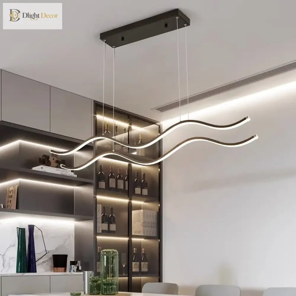 Linnea Nordic Linear LED Chandelier for Dining Room, 100 or 150 cm – view 5