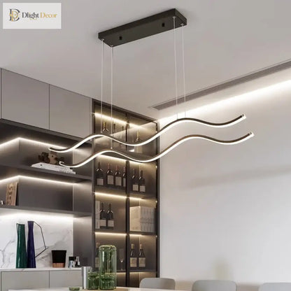 Linnea Nordic Linear LED Chandelier for Dining Room, 100 or 150 cm – view 5