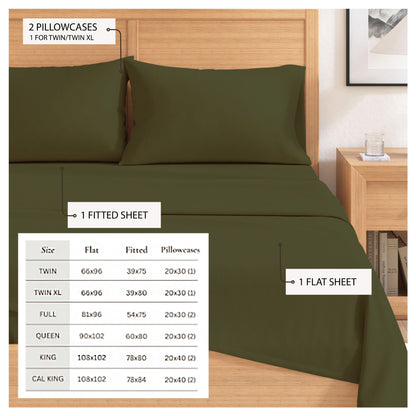 Solid Cotton Flannel Sheet Set – Nordic Collection – view 53