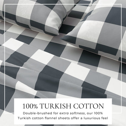 Turkish Cotton Flannel Sheet Set – Belle Collection – view 14