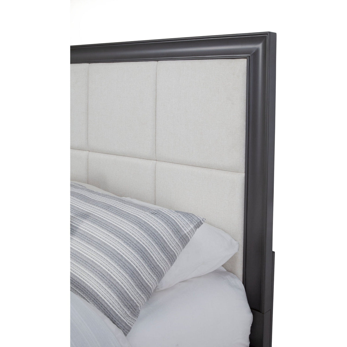 Lorraine Storage Platform Bed in Dark Grey with Footboard Drawers – view 11