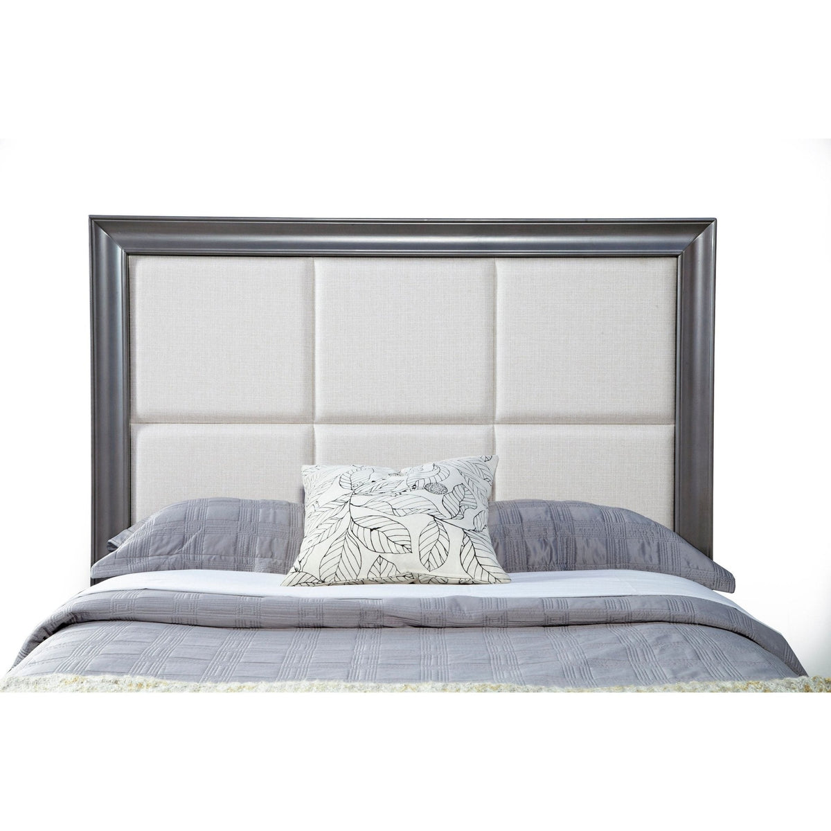 Lorraine Storage Platform Bed in Dark Grey with Footboard Drawers – view 8
