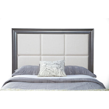 Lorraine Storage Platform Bed in Dark Grey with Footboard Drawers – view 8