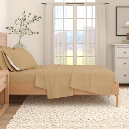 Solid Cotton Flannel Sheet Set – Nordic Collection – view 60