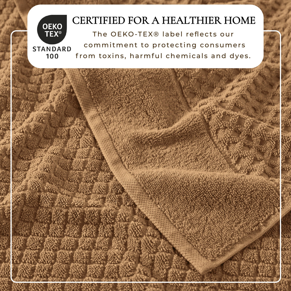 Cotton Diamond Waffle Weave Bath Towel Set – Grayson Collection – view 222