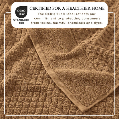 Cotton Diamond Waffle Weave Bath Towel Set – Grayson Collection – view 222