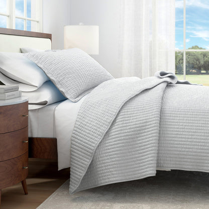 Solid Channel Stitch Quilt Set – Alicia Collection – view 24