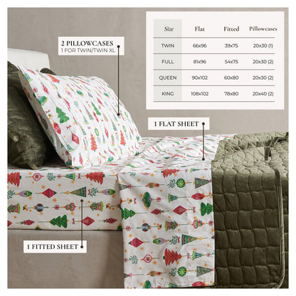 Brushed Microfiber Printed Sheet Set – Baylor Collection – view 30