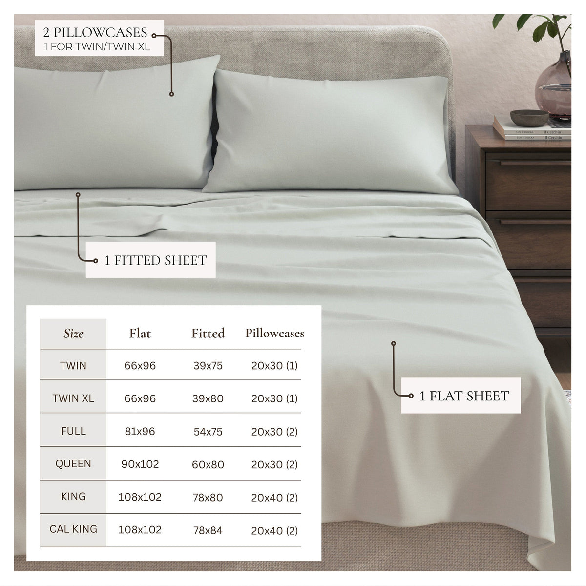 Heathered Jersey Knit Sheet Set – Carmen Collection – view 59