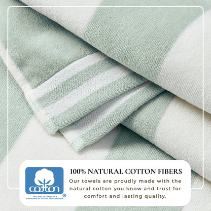 Pastel Striped Cabana Beach Towel – Edgartown Collection – view 39