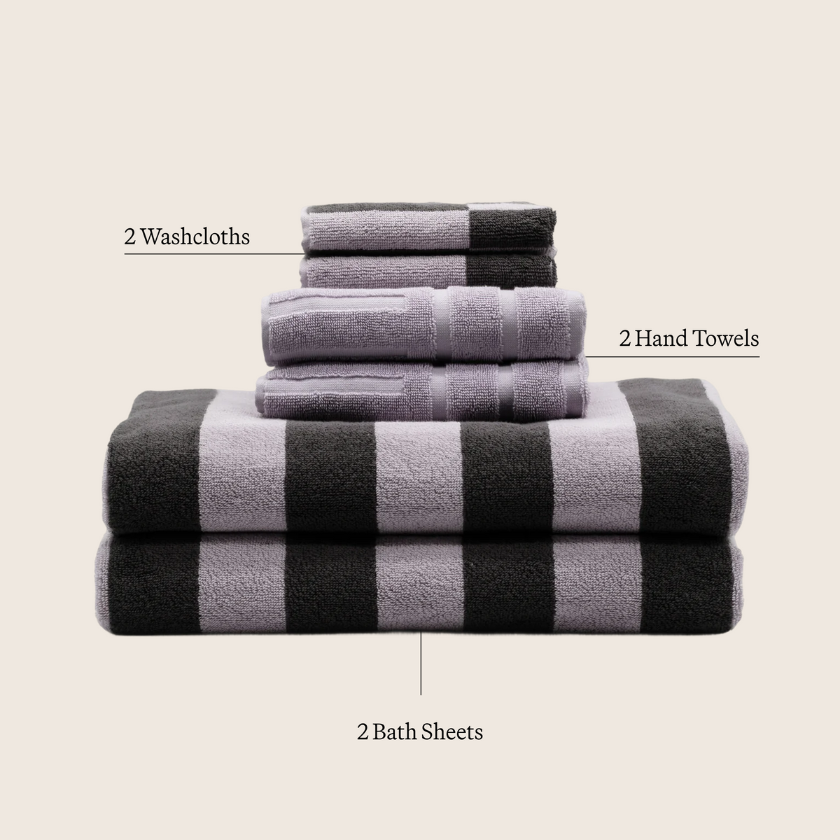Capri Australian Cotton Bath Towels, 600 GSM Plush Towels and Sets – view 56