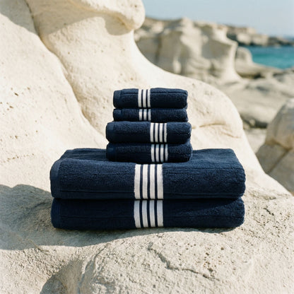Nautilus Australian Cotton Striped Bath Towels, 600 GSM Towels and Sets – view 44