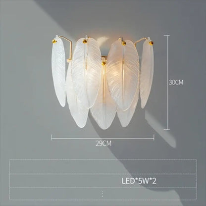 Gold Feather LED Chandelier, Round or Linear, 6 to 10 Lights – view 7