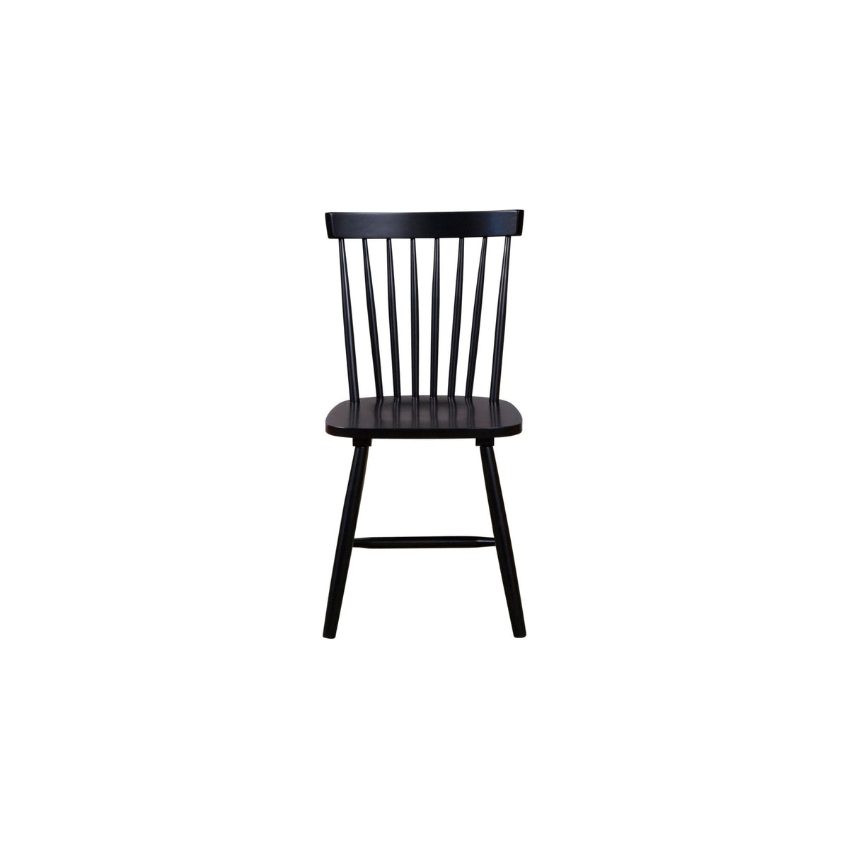 Lyra Black Rubberwood Spindle Back Windsor Chairs, Set of 2 – view 3