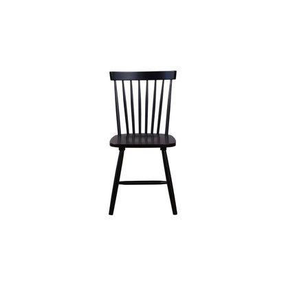 Lyra Black Rubberwood Spindle Back Windsor Chairs, Set of 2 – view 3