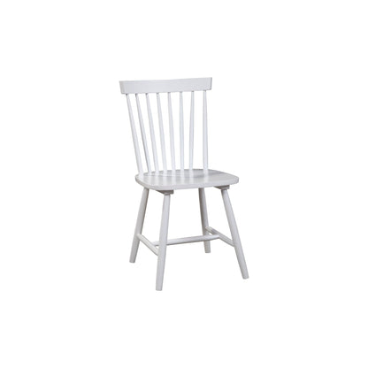 Lyra White Rubberwood Spindle Back Windsor Chairs, Set of 2 – view 2