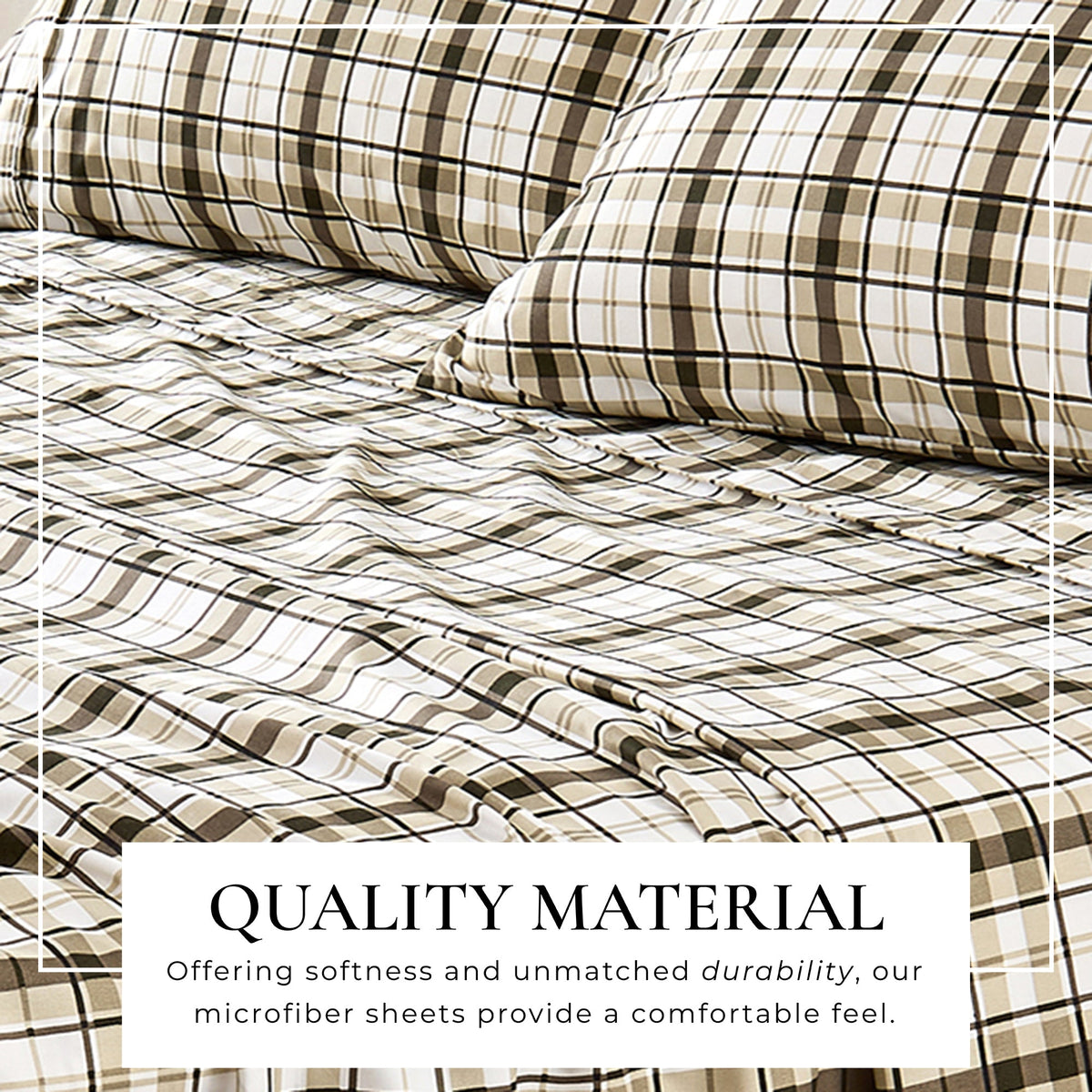 Brushed Microfiber Printed Sheet Set – Baylor Collection – view 34