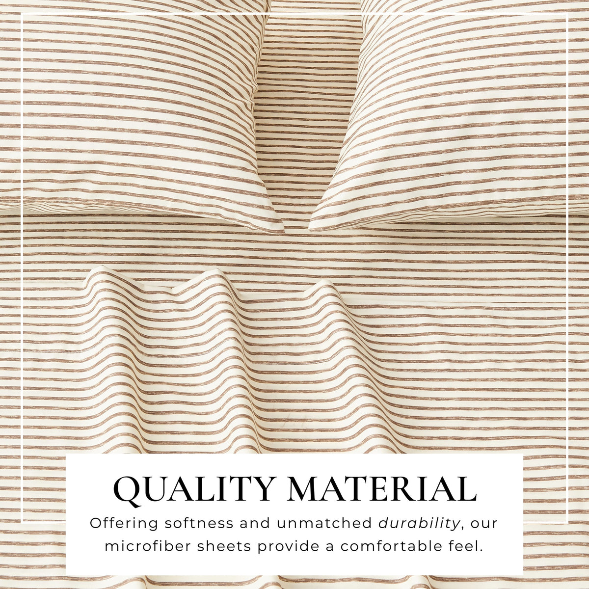 Brushed Microfiber Striped Sheet Set – Evette Collection – view 23