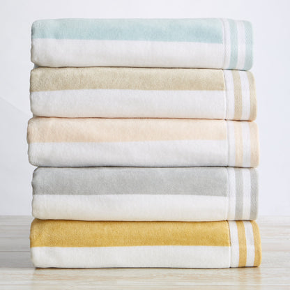 Pastel Striped Cabana Beach Towel – Edgartown Collection – view 18