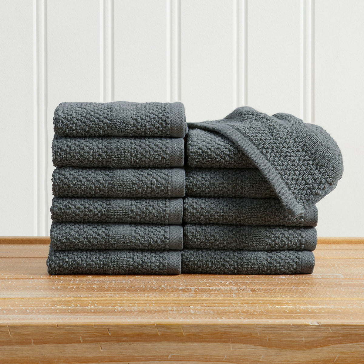 100% Cotton Rice Weave Textured Bath Towel Set – Marbella Collection – view 99