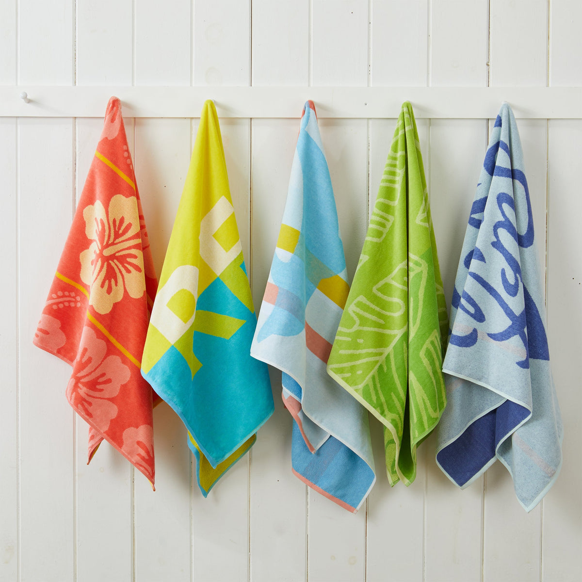 Boca Collection 2-Pack Cotton Beach Towels, 30 x 60 Inch Vibrant Prints – view 10