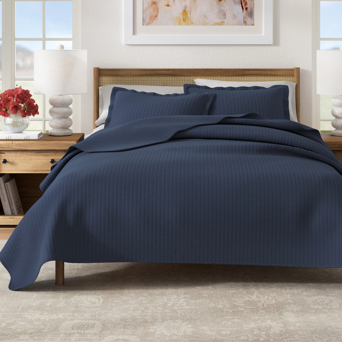 Solid Channel Stitch Quilt Set – Alicia Collection – view 31