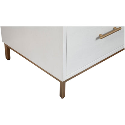 Madelyn 6-Drawer Dresser in White, Sustainably Sourced Mahogany – view 6