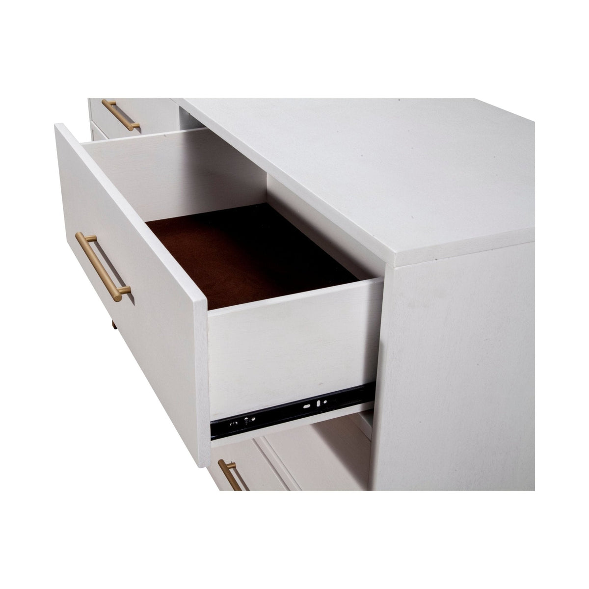 Madelyn 6-Drawer Dresser in White, Sustainably Sourced Mahogany – view 5