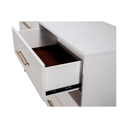 Madelyn 6-Drawer Dresser in White, Sustainably Sourced Mahogany – view 5