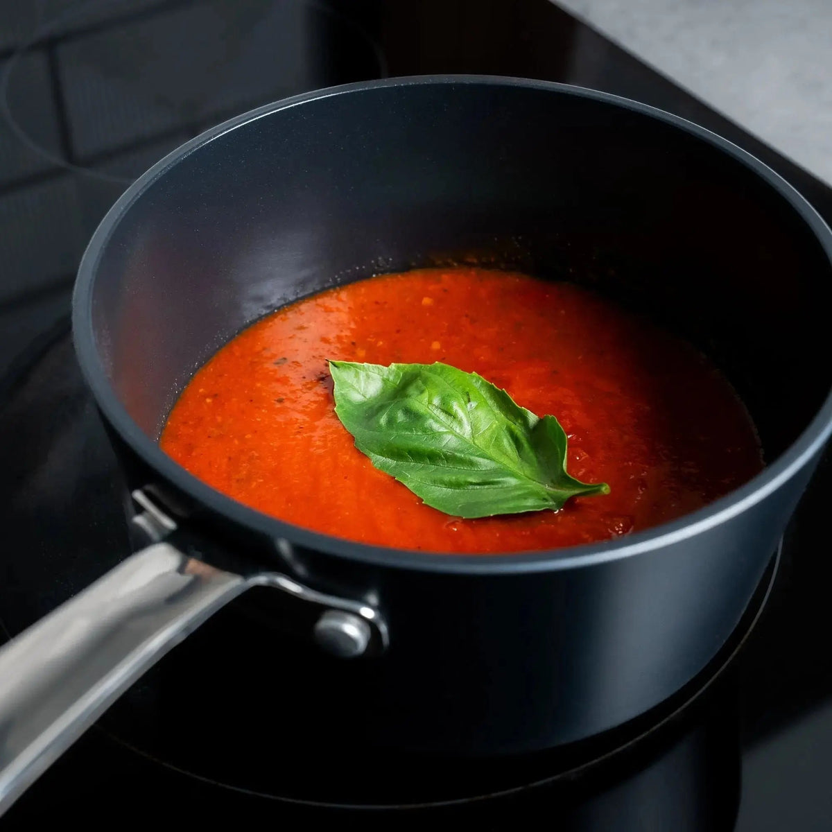 2-Quart Ceramic Nonstick Saucepan with Stainless Steel Lid – view 2