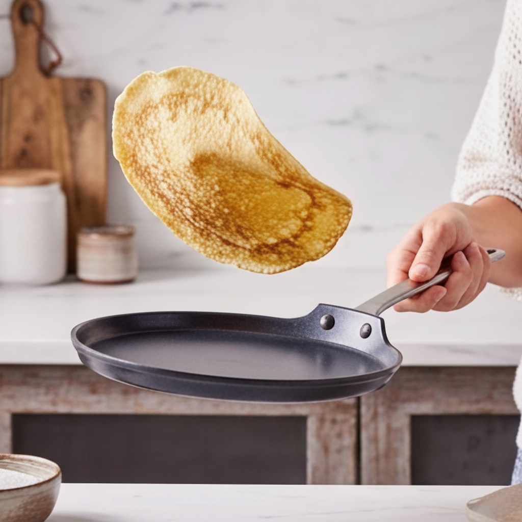 10-Inch Ceramic Nonstick Crepe and Pancake Pan, Induction Ready – view 2