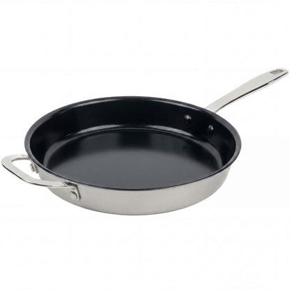 5-Ply Stainless Steel Ceramic Nonstick Frying Pan, Fully Clad – view 5
