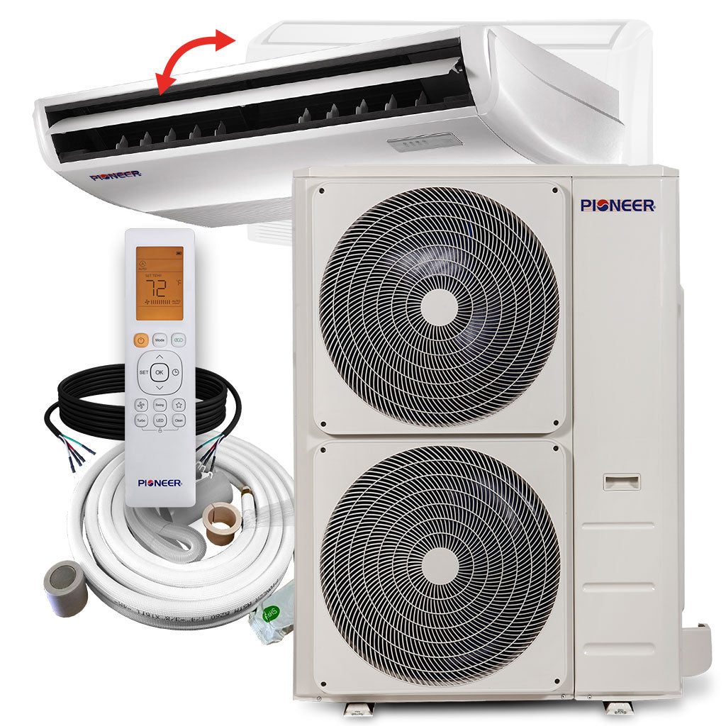 Pioneer Quantum Ultra 48,000 BTU 19.8 SEER2 230V Floor/Ceiling/Low-Wall Ductless Mini-Split Air Conditioner Inverter Heat Pump
