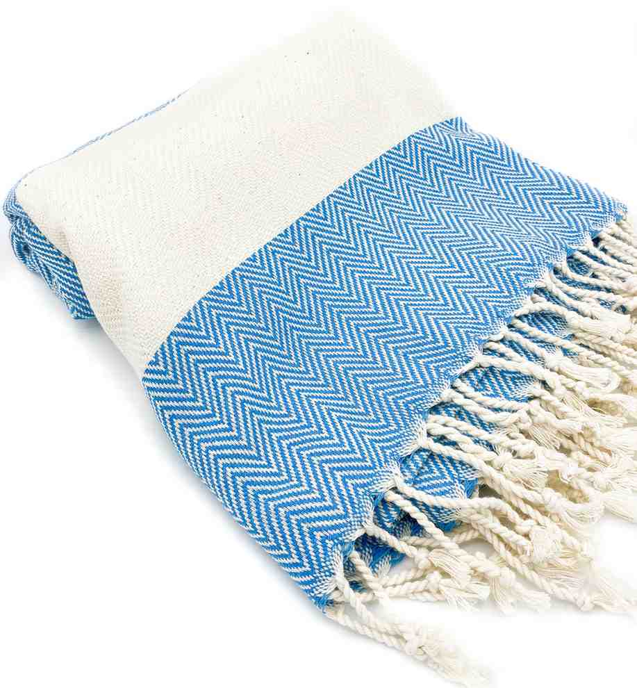 Herringbone Turkish Cotton Towel, Oversized 38 x 72 Inch Bath and Beach – view 18