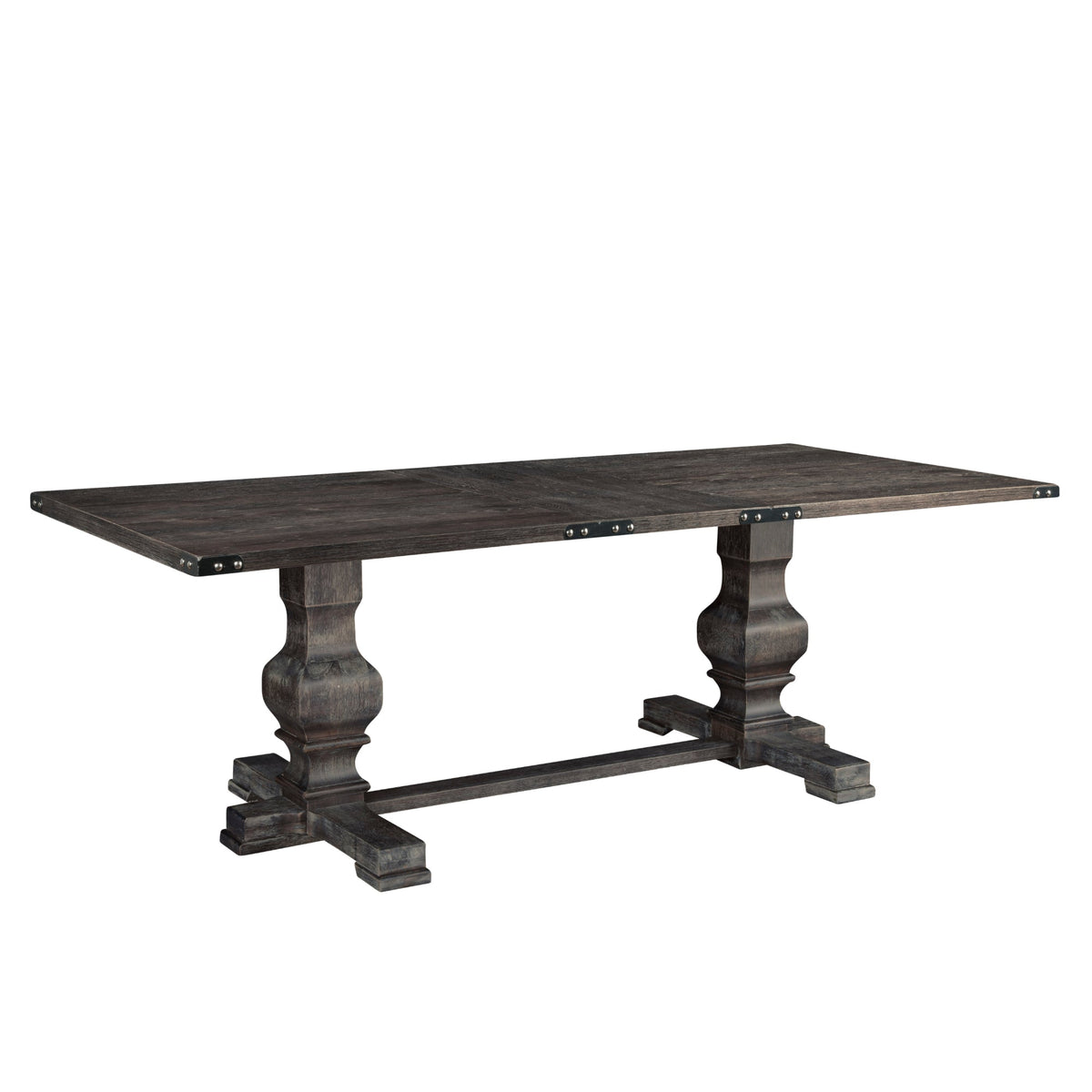 Manchester Updated Traditional Dining Table, Charcoal – view 3