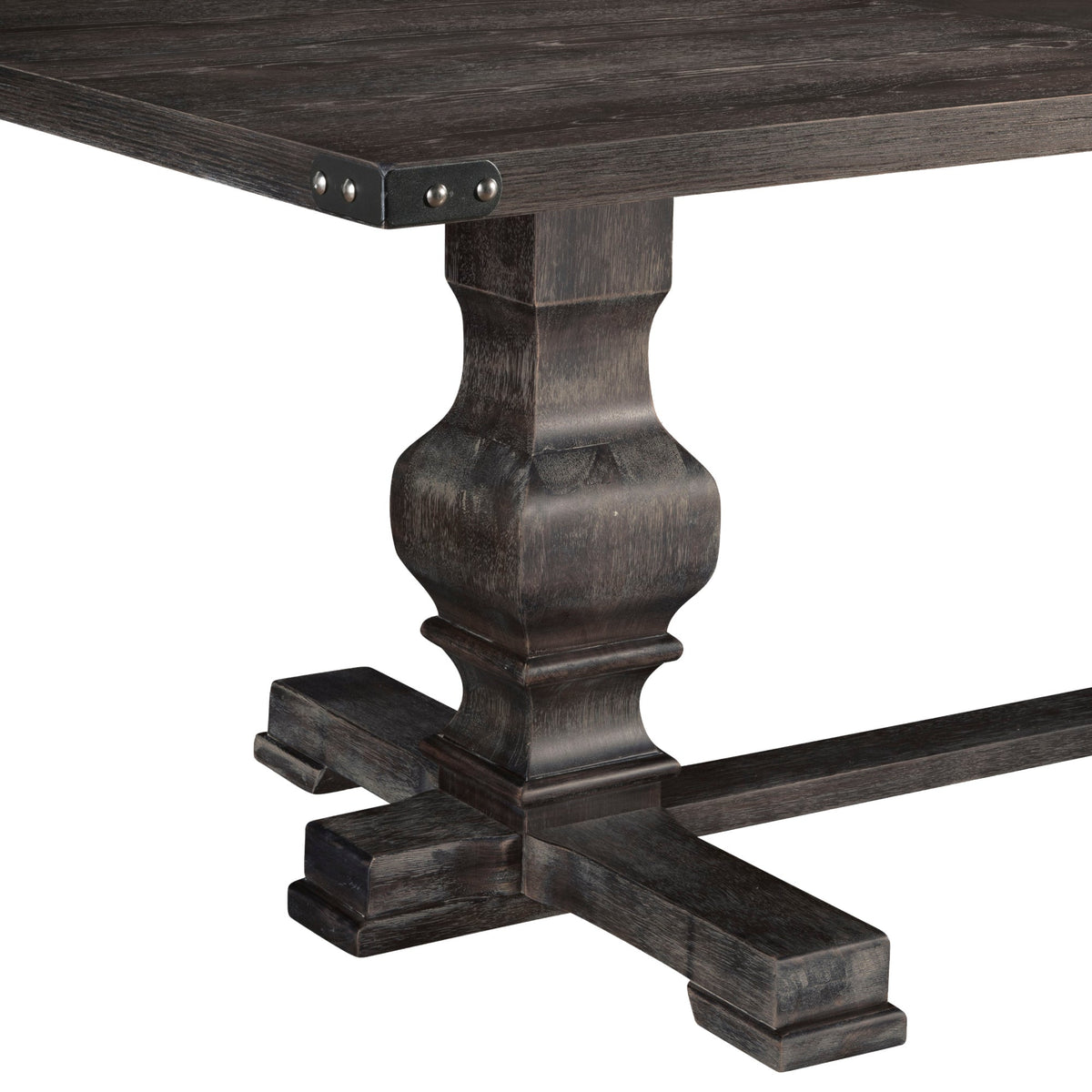 Manchester Updated Traditional Dining Table, Charcoal – view 5
