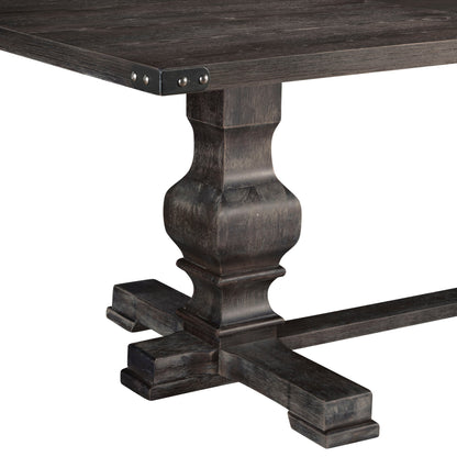 Manchester Updated Traditional Dining Table, Charcoal – view 5