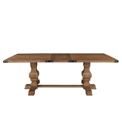Manchester Updated Traditional Dining Table, Natural Finish – view 3