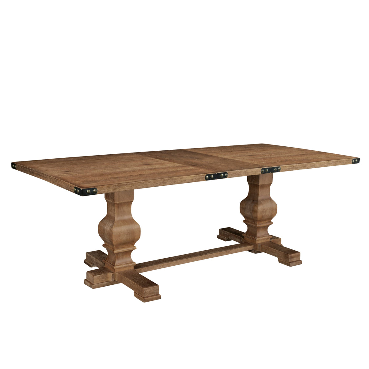 Manchester Updated Traditional Dining Table, Natural Finish – view 2