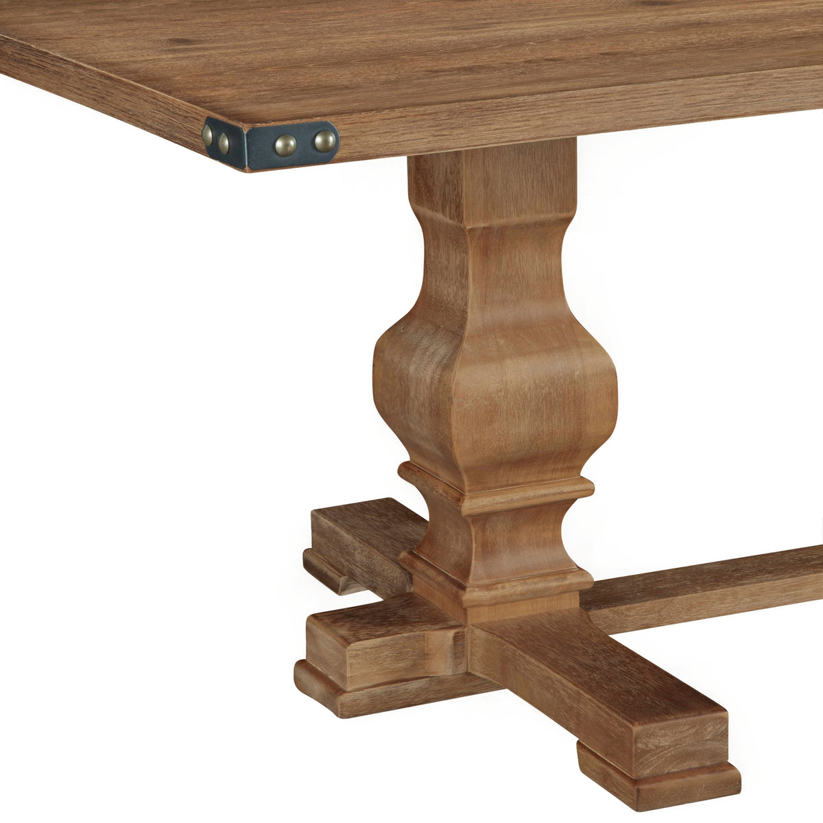 Manchester Updated Traditional Dining Table, Natural Finish – view 4